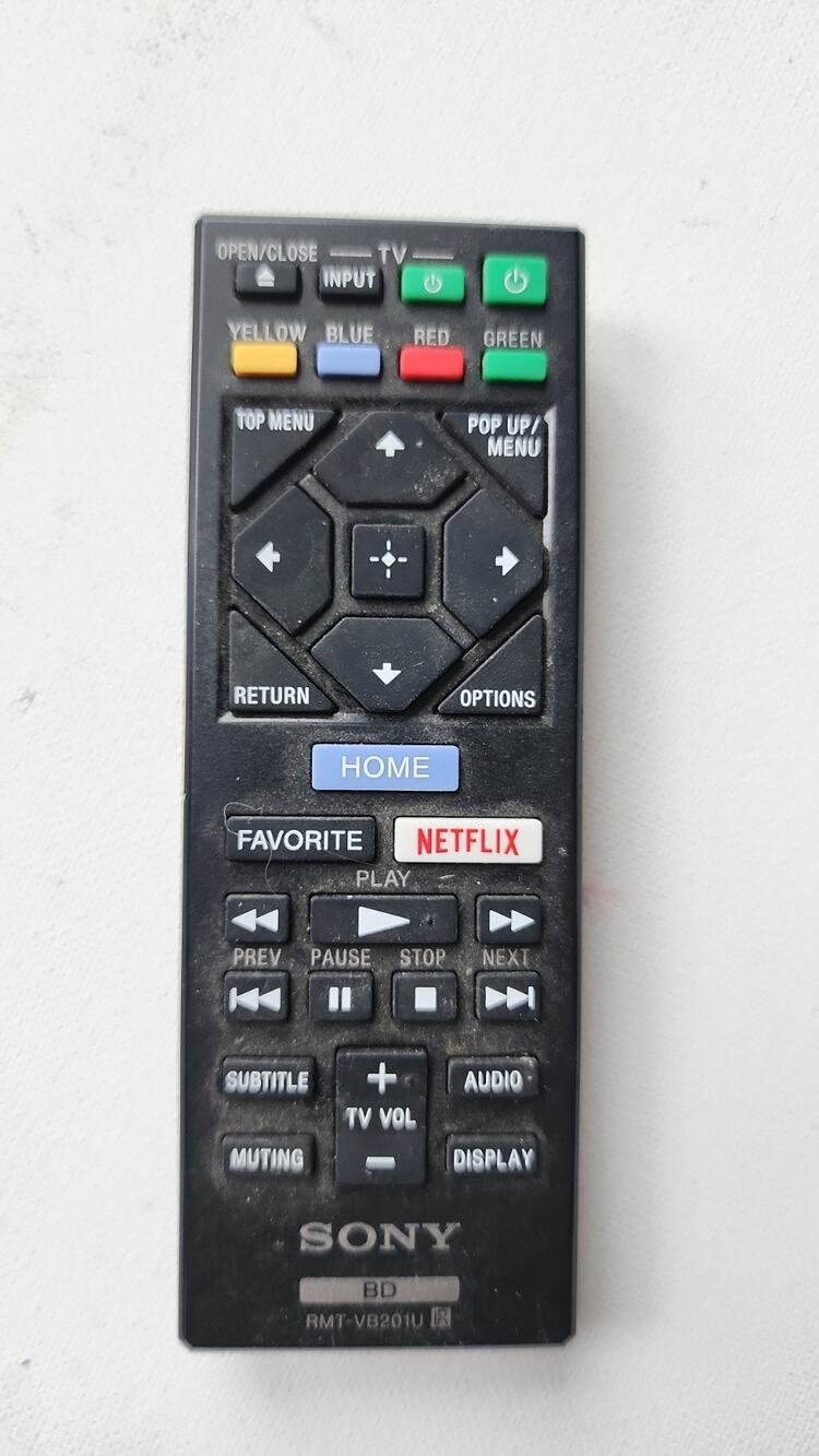 Sony RMT-VB201U Remote Conteol Blu-ray disc and DVD player Replacement Clicker